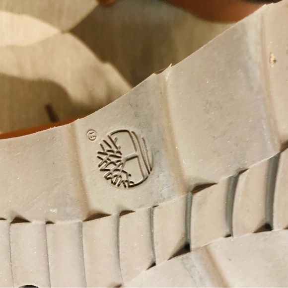 TIMBERLAND Sz 9 Leather Lace Up Square Toe Lug Rubber Sole Chukka Desert Boots - Picture 10 of 11